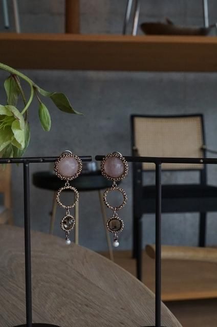 Contamination Model Eariings(イヤリング)OR1144 OTVIO Rosa.Q/Smoky.Q/Pearl
