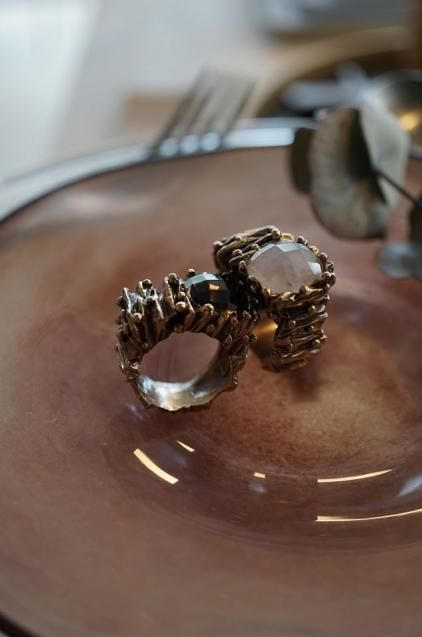 Rock Ring (リング)[AN343 BZBR Rosa.Q