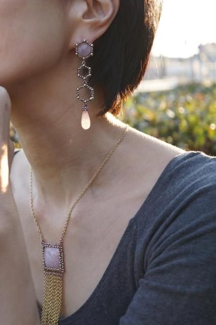 Honey Collection Long Earrings (イヤリング) OR1340 OTVIO Rosa.Q
