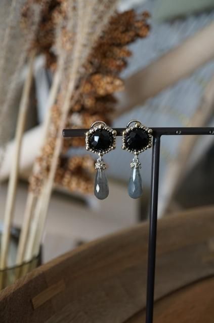 Honey Collection Pieces (ピアス) OR1336 OTAG Onix/Labradorite