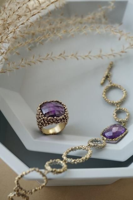 Segreti Collection Bracelet with Stone(ブレスレット)BR 3091 OTAG Amesist
