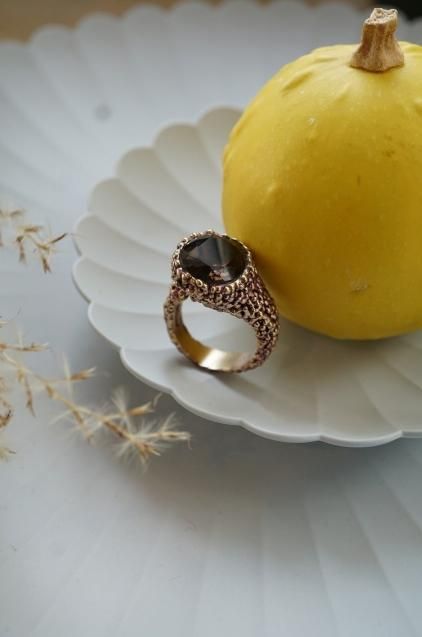 Intramontabili Ring(リング) AN78 OTVIO Smoky.Q Freesize