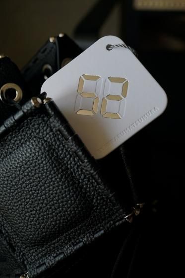 52 BY HIKARUMATSUMURA Miss ROBOT 『ASTERISK MEDIUM』LEATHER Black