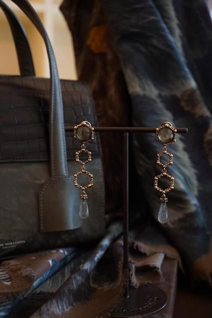 Daniela de Marchi˥ǥޥ륭 Honey Collection Long Earrings ()OR1340 OTBR Labradorite