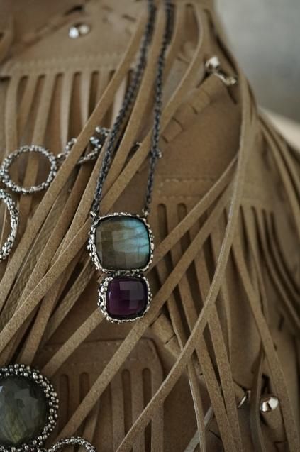 Daniela de Marchiダニエラデマルキ Scacco Collection Necklace (ネックレス)CL5593 AGBR Labradorite/Amesist