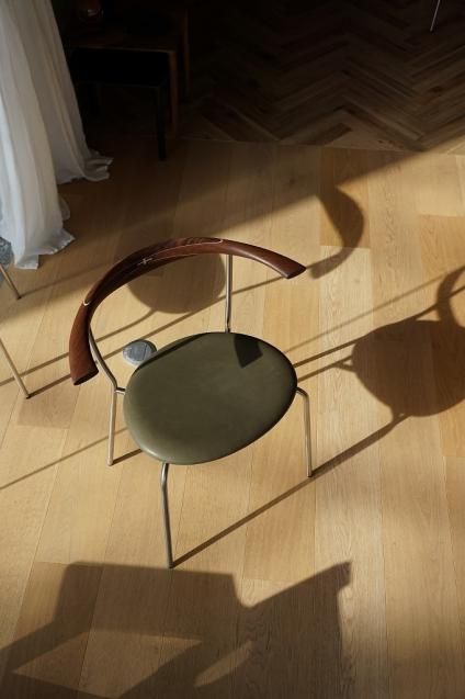 PP mobler Hans J Wegner(ハンスJウェグナー) pp701Minimalchair Walnut/Oil座面FangoKhaki