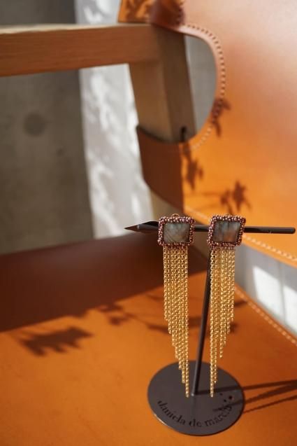 Daniela de Marchi Gatsby Collection Long Earrings (イヤリング) OR1361 OTVIO Labradorite