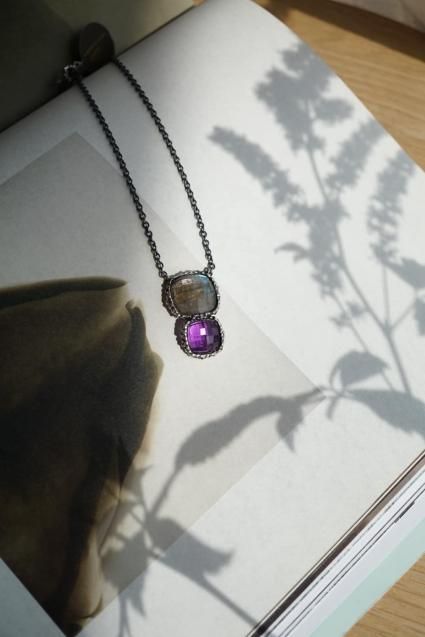 Daniela de Marchiダニエラデマルキ Scacco Collection Necklace (ネックレス)CL5593 AGBR Labradorite/Amesist