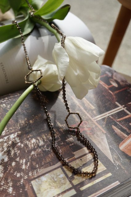 Daniela de Marchiダニエラデマルキ Honey Collection Long Necklace(ネックレス）[CL 5620 OTBR Smoky.Q］
