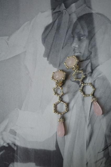 DanielademarchiダニエラデマルキHoney Collection Long Earrings(イヤリング) OR1340 OTAG Rosa.Q