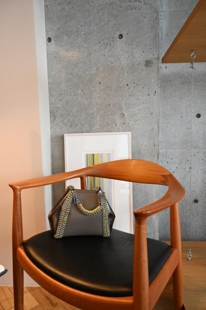 de Couture(デクチュール)2WAYチェーントートバッグSサイズ Brown/Metallic Silver