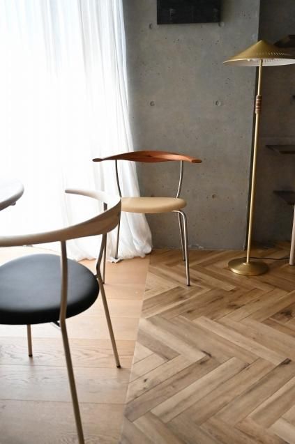 PP mobler Hans J Wegner(ハンスJウェグナー) pp701 Minimalchair Mahogany/ Oil 座面Sahara