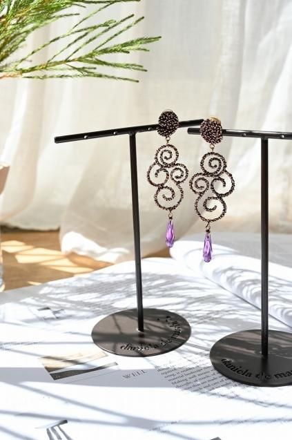 Daniela de Marchi Ghirigori Collection Earrings イヤリングOR1187H OTVIO Amesist 廃番商品