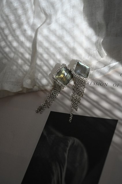 Daniela de Marchi Gatsby Collection Earrings (イヤリング) OR1362 ACH(WhiteSilver) Labradorite 