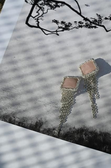 Daniela de Marchi Gatsby Collection Earrings () OR1362 ACH(WhiteSilver) Rosa.Q