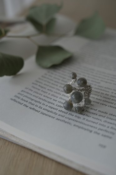 Danieladeamarchiダニエラデマルキ  Cosmo Collection Ring (リング)[AN207 ACH(whitesilver) Labradorite］Freesize