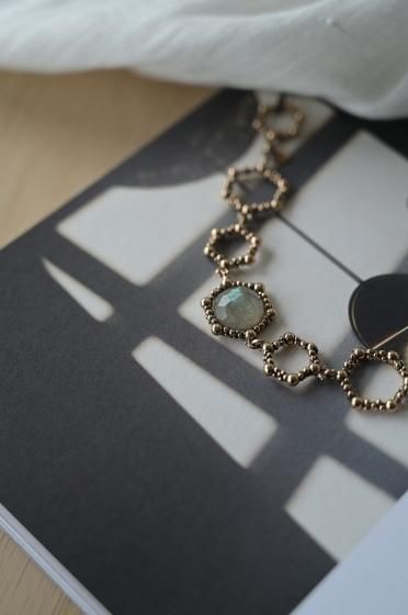 Daniela de MarchiダニエラデマルキHoney Collection Bracelet with Stone(ブレスレット)BR 3112 BZBR Labraodrite