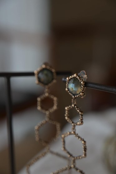 Danielademarchi˥ǥޥ륭Honey Collection Long Earrings() OR1921 BZBRLabradorite 