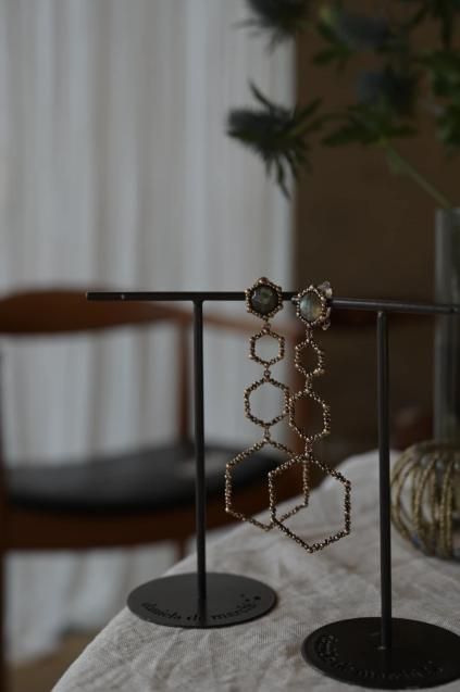DanielademarchiダニエラデマルキHoney Collection Long Earrings(イヤリング) OR1921 BZBRLabradorite