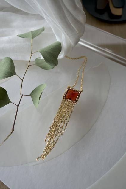 Daniela de Marchi Gatsby Collection 2WAY Necklace(ネックレス) CL5628 OTRA Corniola