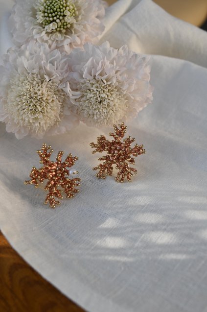 Daniela de Marchi(ダニエラデマルキ)Big Coral Earrings(イヤリング)[OR1002 OTRA]with Pearl