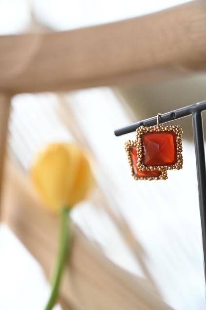 Daniela de Marchi Gatsby Collection Pieces (ピアス) OR1363 OTRA Corniola