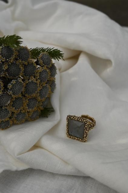 Daniela de Marchiダニエラデマルキ Gatsby Collection Ring (リング) AN200 OTBR Labradorite Freesize