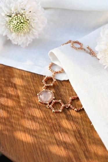 Daniela de MarchiダニエラデマルキHoney Collection Bracelet with Stone(ブレスレット)BR 3112 OTRO Rosa.Q