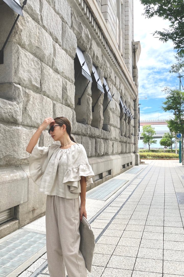 LALALEI LINEN BLOUSE  Ivory　（今だけの限定商品！）