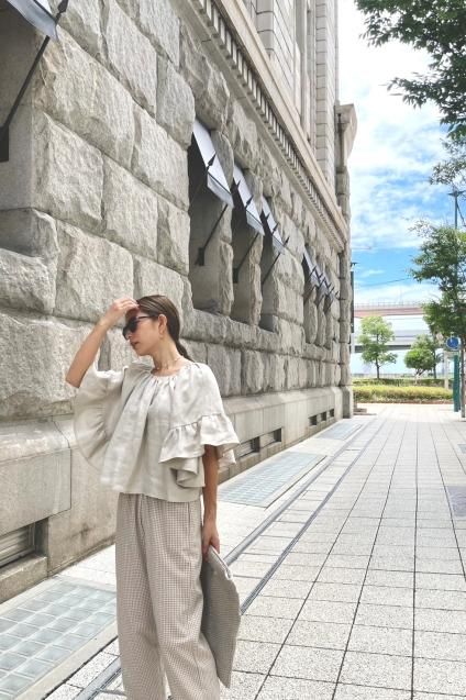 LALALEI LINEN BLOUSE  Ivoryʺθ꾦ʡ