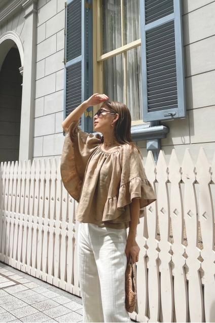 LALALEI LINEN BLOUSE (今だけの限定商品!)