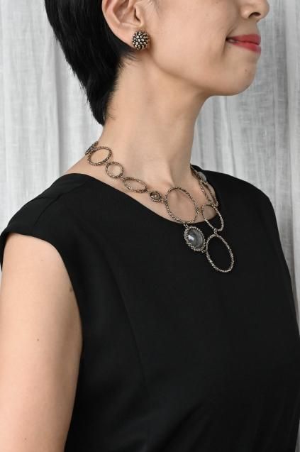 Daniela de Marchiダニエラデマルキ Contamination Necklace(ネックレス)【CL5466 BBR Labradrite/ NewJade/Lemon.Q】