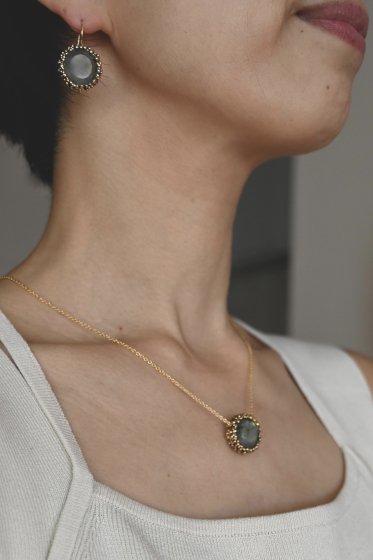 Daniela de Marchi Inclusion Collection Necklace(ネックレス）[CL 5643 OBR Labradrite］