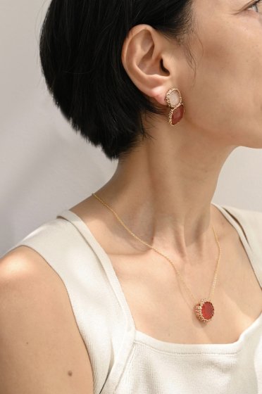 Daniela de Marchi Inclusion Collection Necklace(ͥå쥹[CL 5643 ORA Carnelian