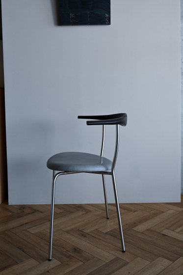 PP mobler Hans J Wegner pp701 arm chair Wenge Clear / Oil  Seat: Vacona Marble