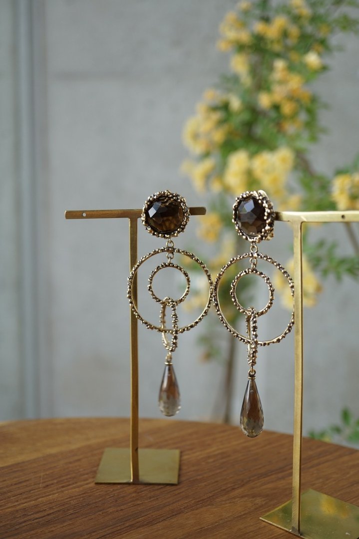 Danielademarchi˥ǥޥ륭 ǥꥢChandelier Earringsʥ)[OR1093 OTBR Smoky.Q] PENDOLO