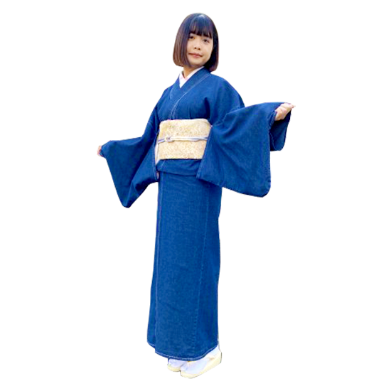デニム着物 レディース インディゴ ノーマル フリー,S(2サイズ) - 大正13年創業・田巻屋 オフィシャルオンラインショップ デニム着物 レディース インディゴ ノーマル フリー,S(2サイズ) - 大正13年創業・田巻屋 オフィシャルオンラインショップ