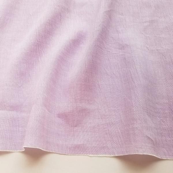 本麻楊柳「近江ちぢみ」生地（紅藤 オーキッド）155cm幅 麻