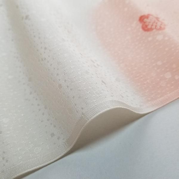 美品 正絹 着物 袖無双 絞り“ふっくら微笑み枝を振る梅薫る