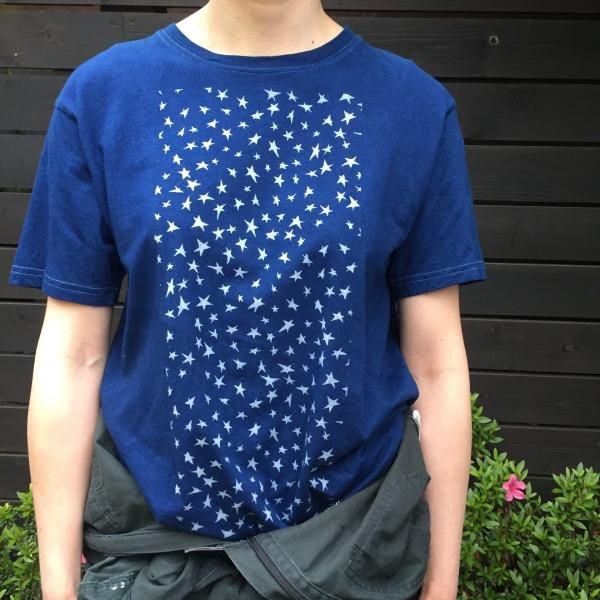 藍染Tシャツ ~ほし~ - 藍染坐忘 ONLINE SHOP