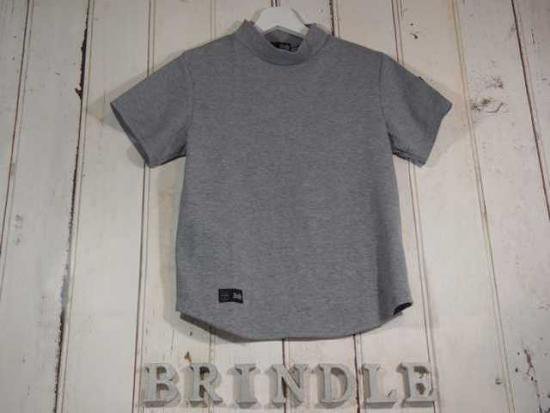 Brindle (ブリンドル)　オーナー　　　迷彩ポケット 半袖 ハイネックTシャツ（レディース）　　色 グレーモク - ブリンドル