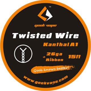 Kanthal A1 Twisted Wire 26ga+Ribbon
