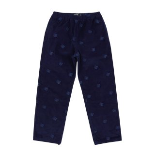 ALLOVER EMBROIDERED PANTS (Navy)