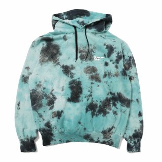 TIE DYE HOODED PULL OVER (TEAL BLACK)<img class='new_mark_img2' src='https://img.shop-pro.jp/img/new/icons20.gif' style='border:none;display:inline;margin:0px;padding:0px;width:auto;' />