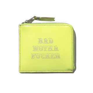 B.M.F ZIP LEATHER WALLET (YELLOW)