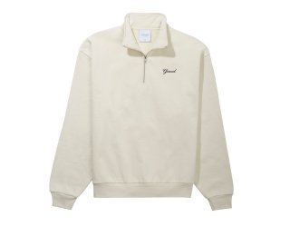 Quarter Zip Sweatshirt (Cream)
