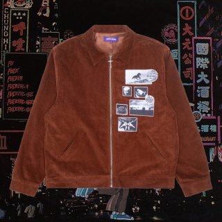 Corduroy Patch Jacket (Brown)