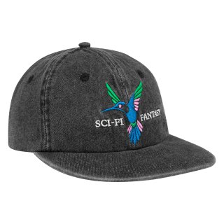 Humming Bird Hat (Black Washed Denim)