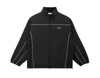Full Zip Nylon/Fleece Jacket (Black)