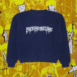 Drip Logo Sweater (Navy)